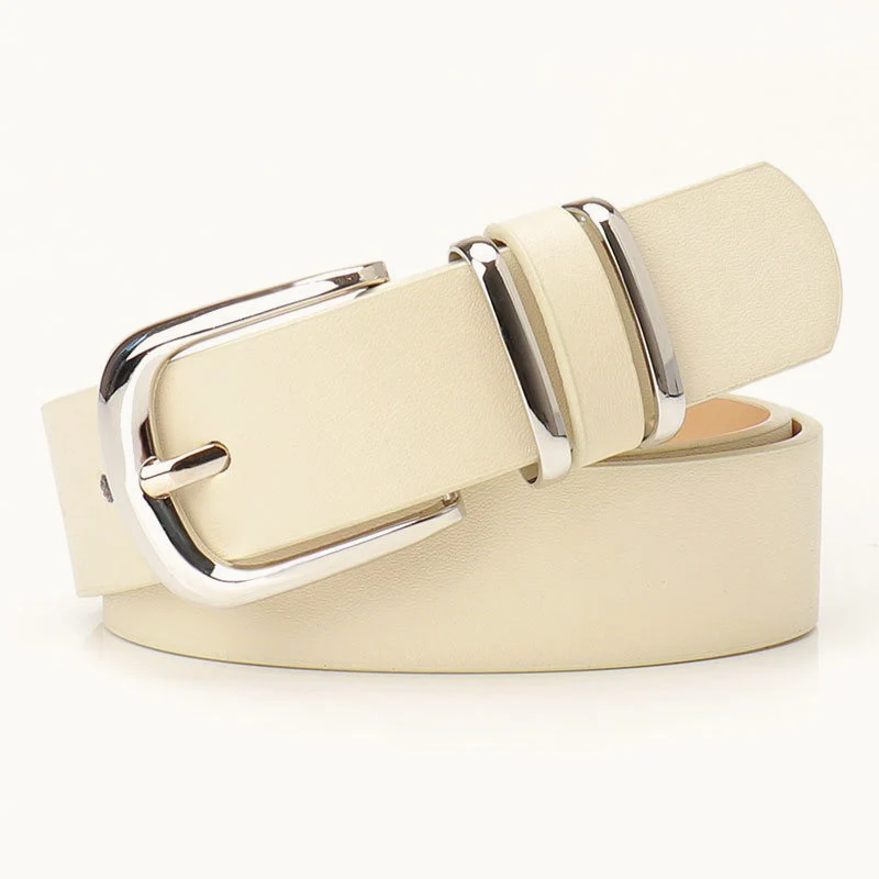Minimal Textured Double Ring Buckle Waist Belt - Image 5