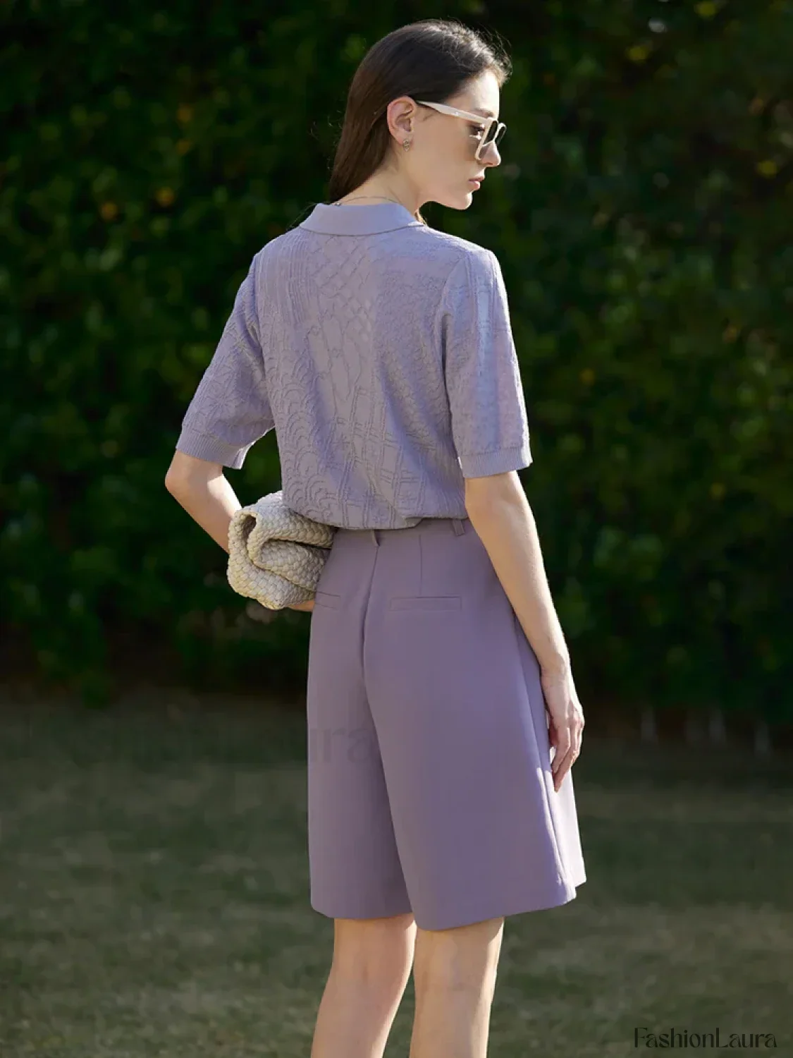 Minimalism Office Lady Shirring Wide Leg Casual Short - Image 20