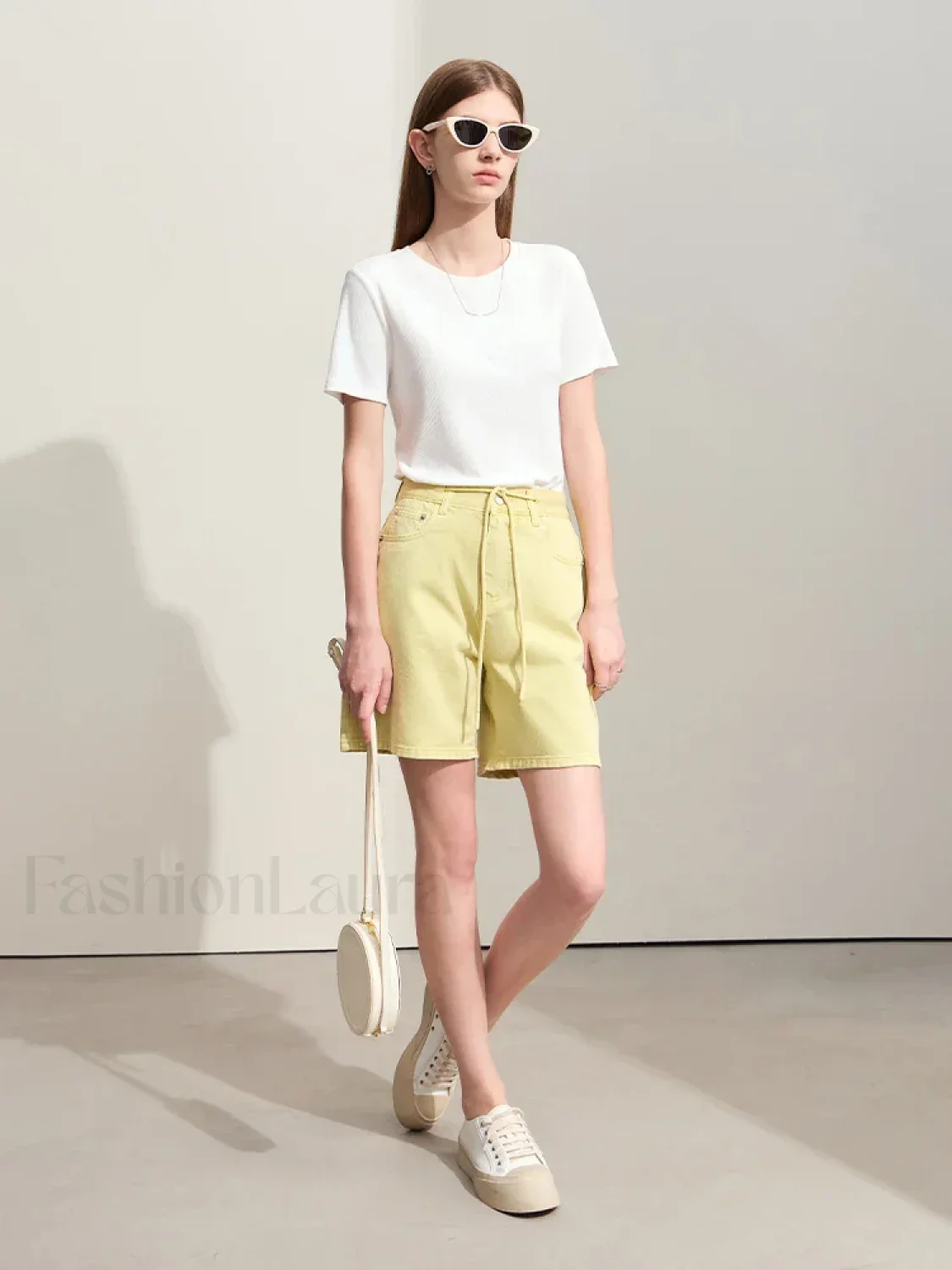 Minimalism Women Denim Casual Loose Retro Straight Short - Image 12