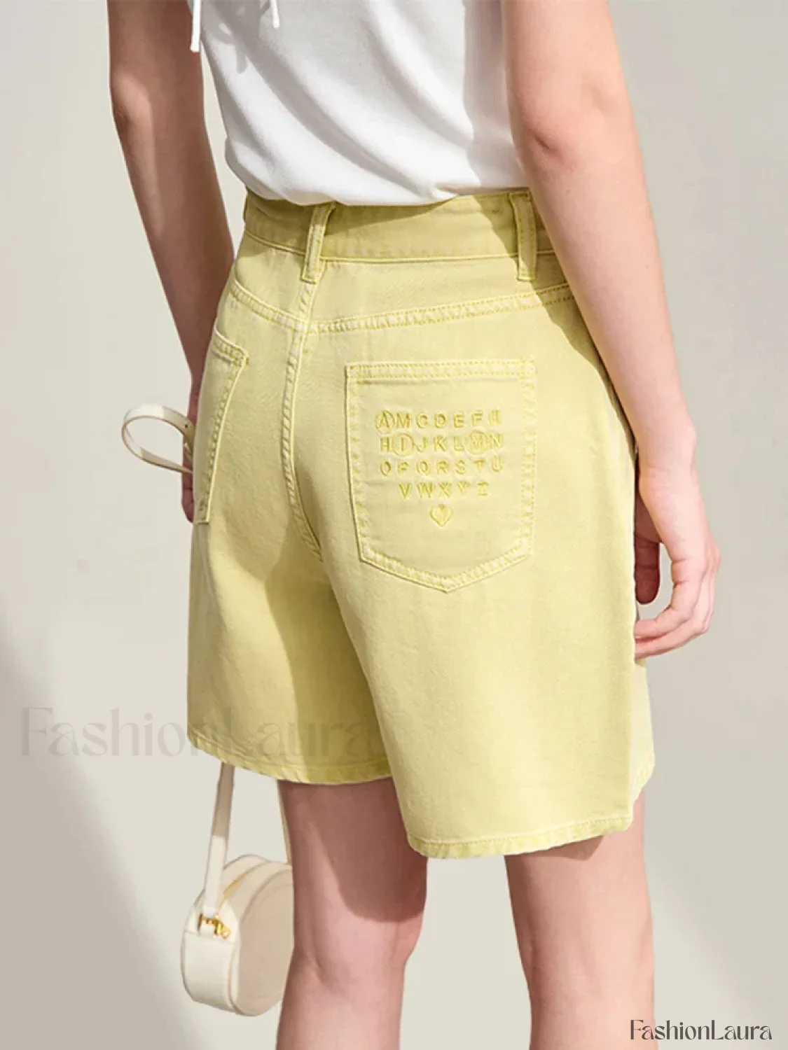 Minimalism Women Denim Casual Loose Retro Straight Short - Image 17