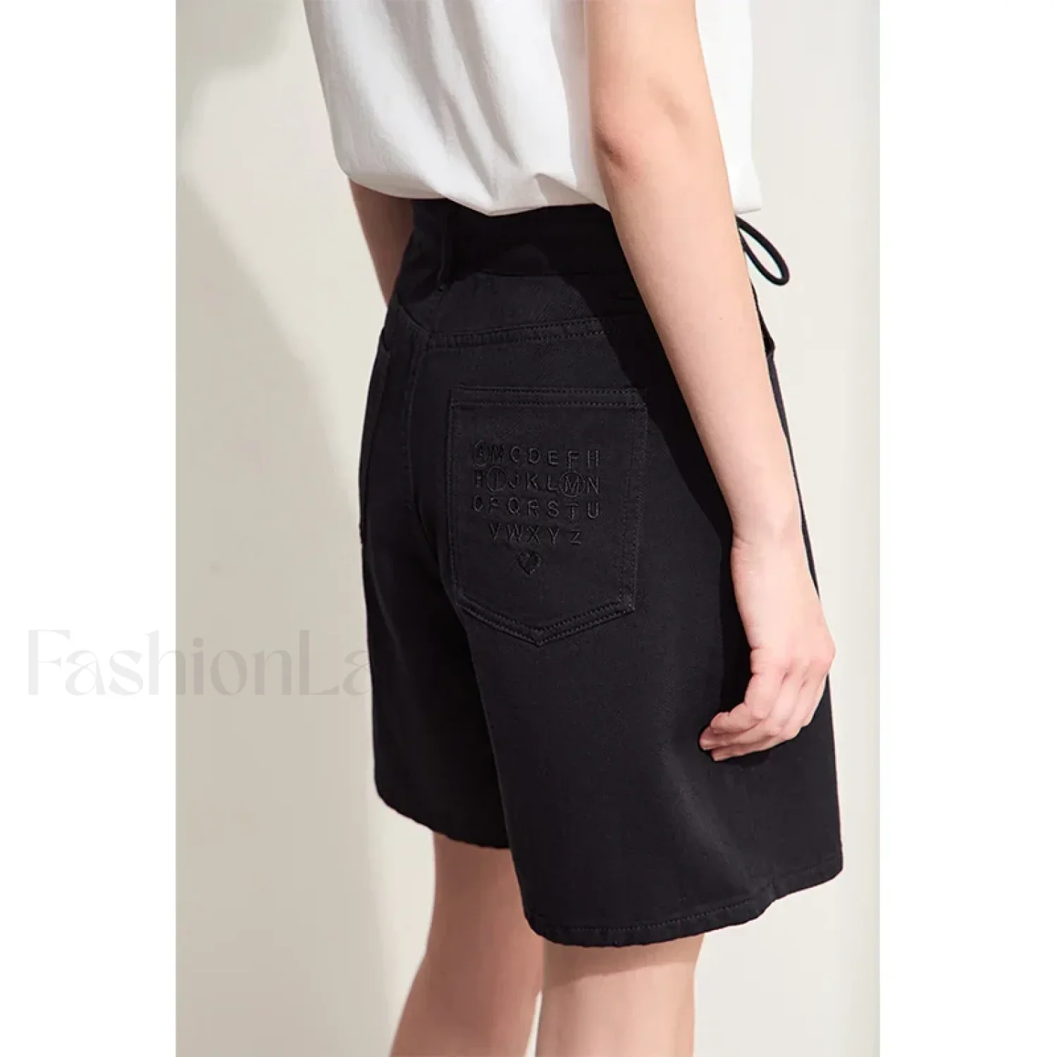Minimalism Women Denim Casual Loose Retro Straight Short - Image 7