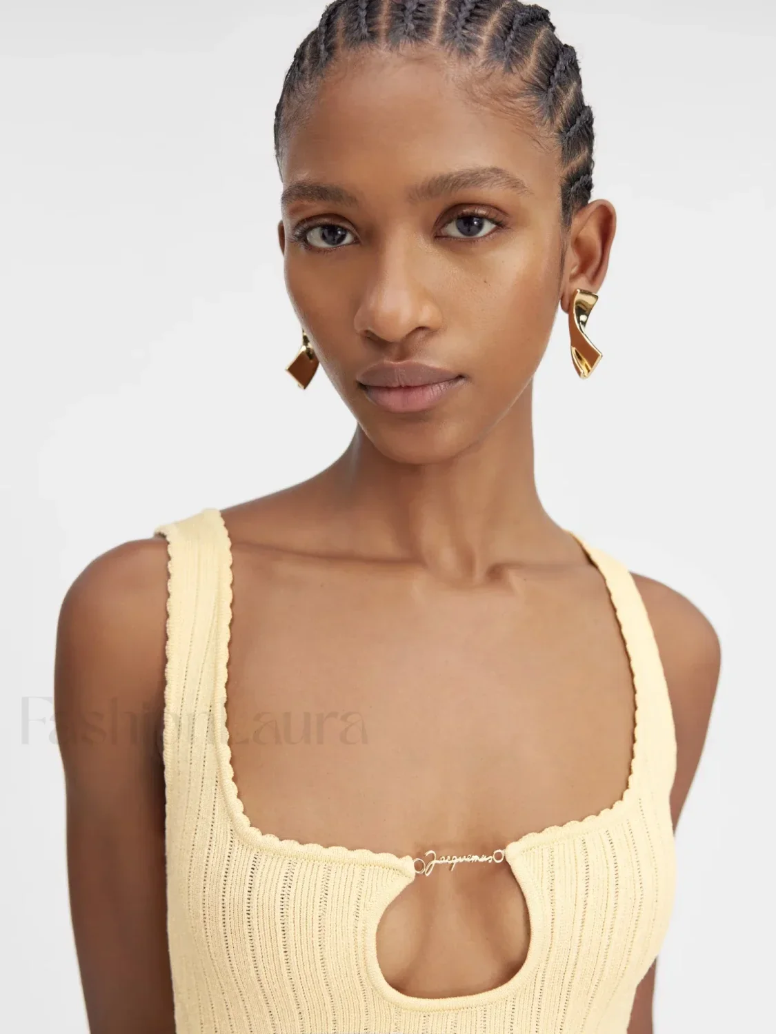 Minimalist Knit Party Mini Dress - Image 4