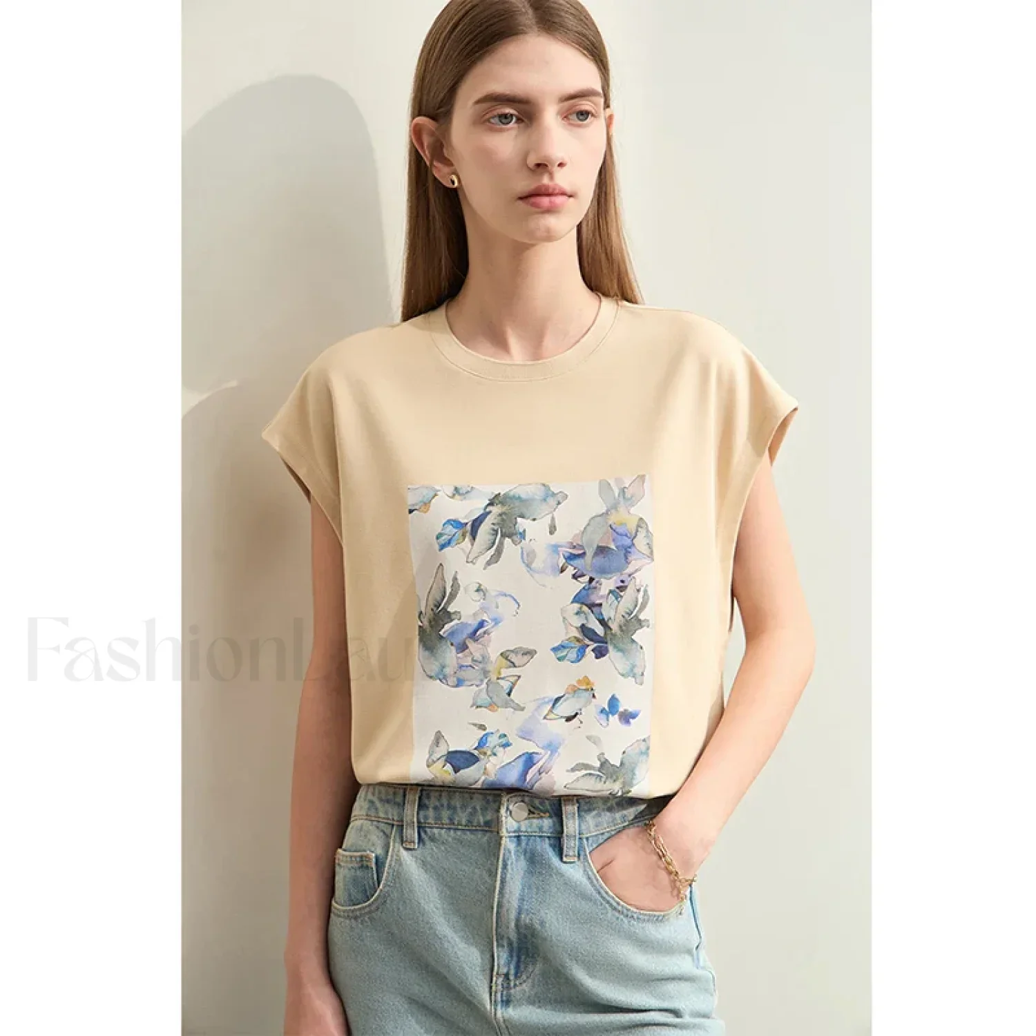 Oil Painting Floral T-Shirt - Image 3