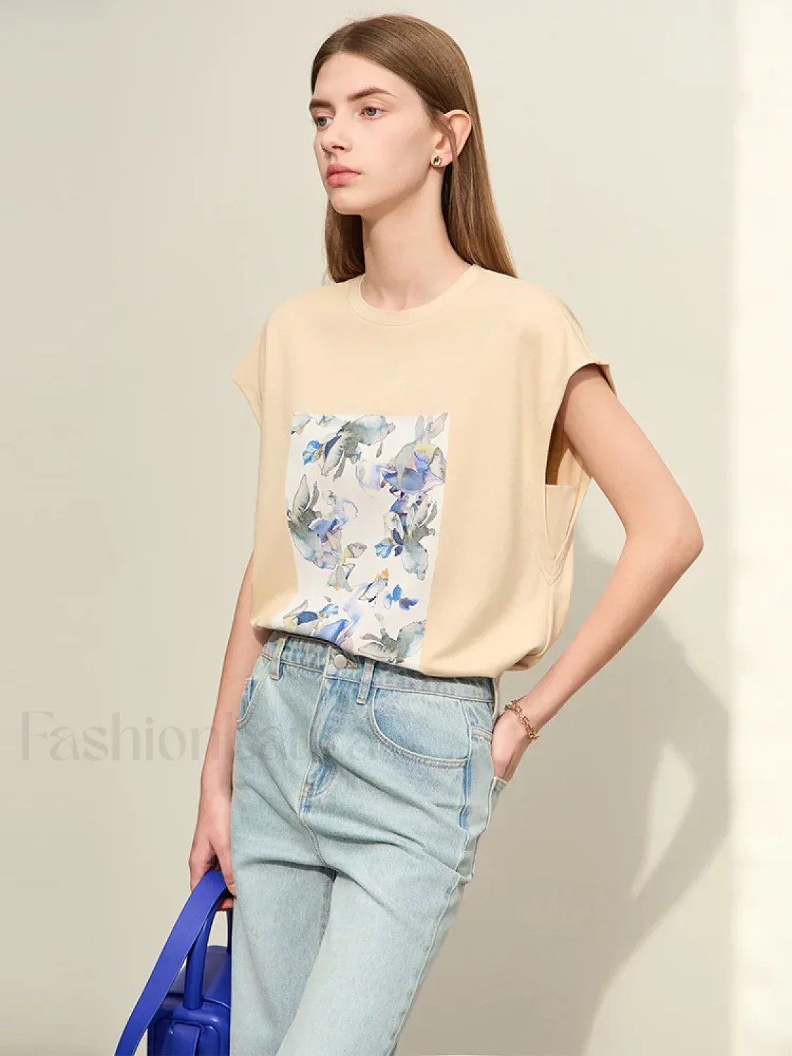 Oil Painting Floral T-Shirt - Image 6