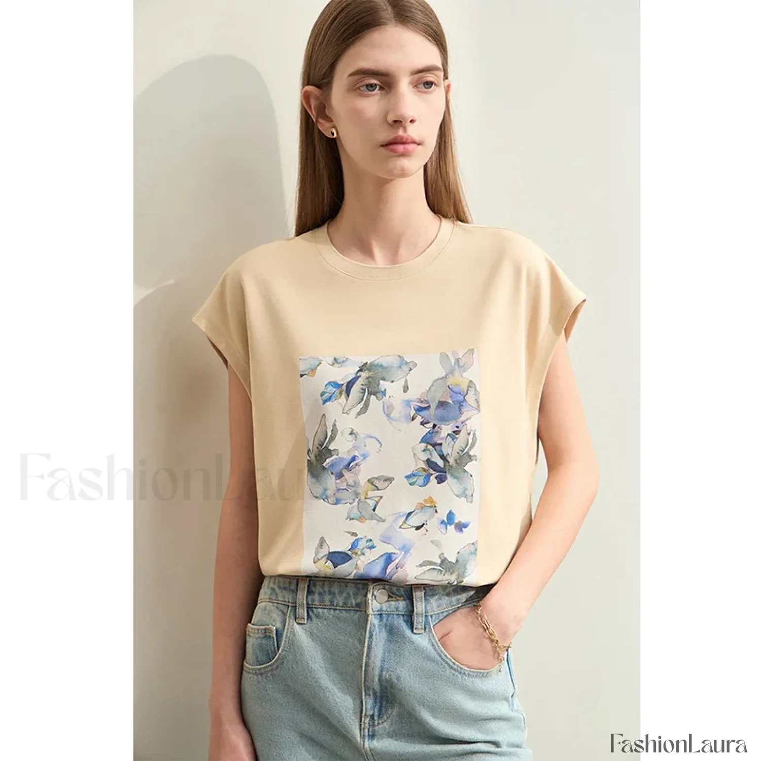 Oil Painting Floral T-Shirt - Image 7