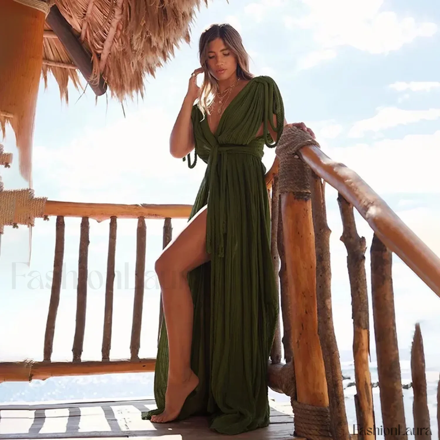Ombre Tassel Beach Shirt Cover Up - Image 13