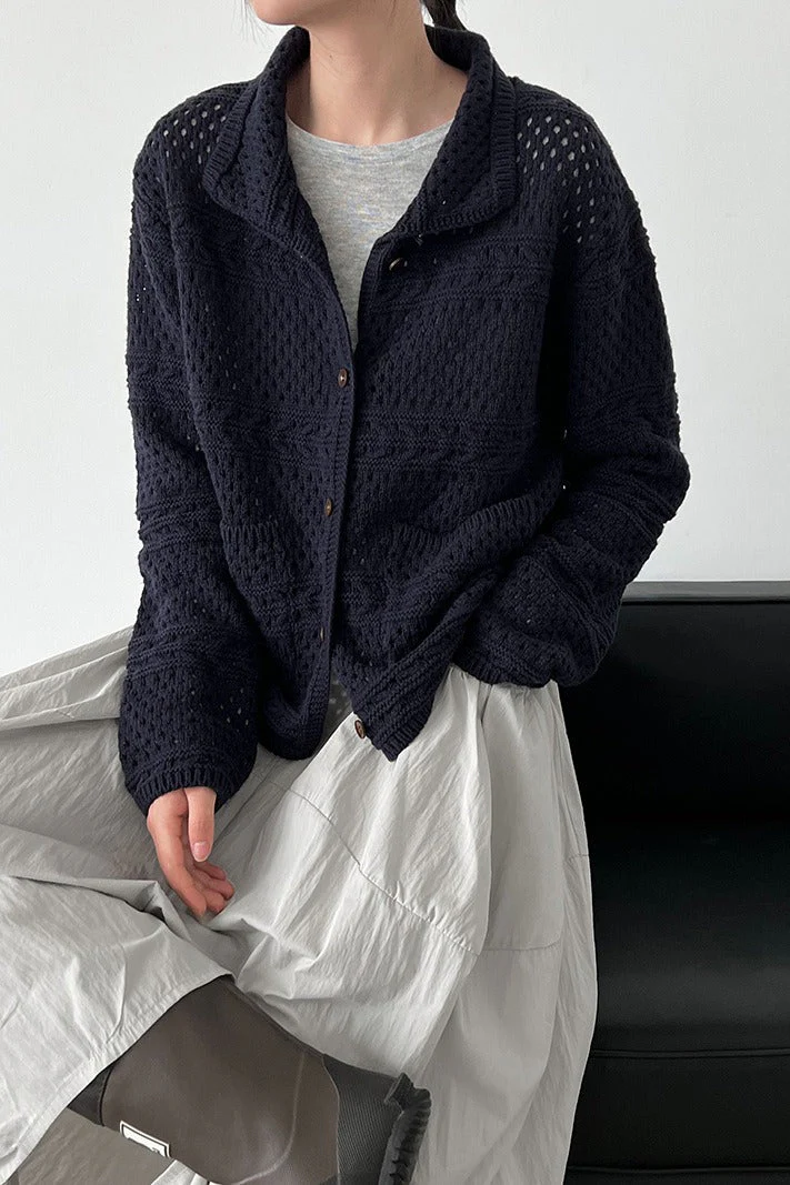 Openwork Knit Cardigan