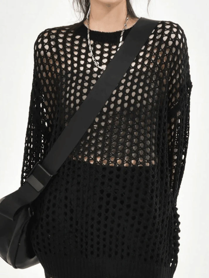 Crochet Open Knit Top - Image 14