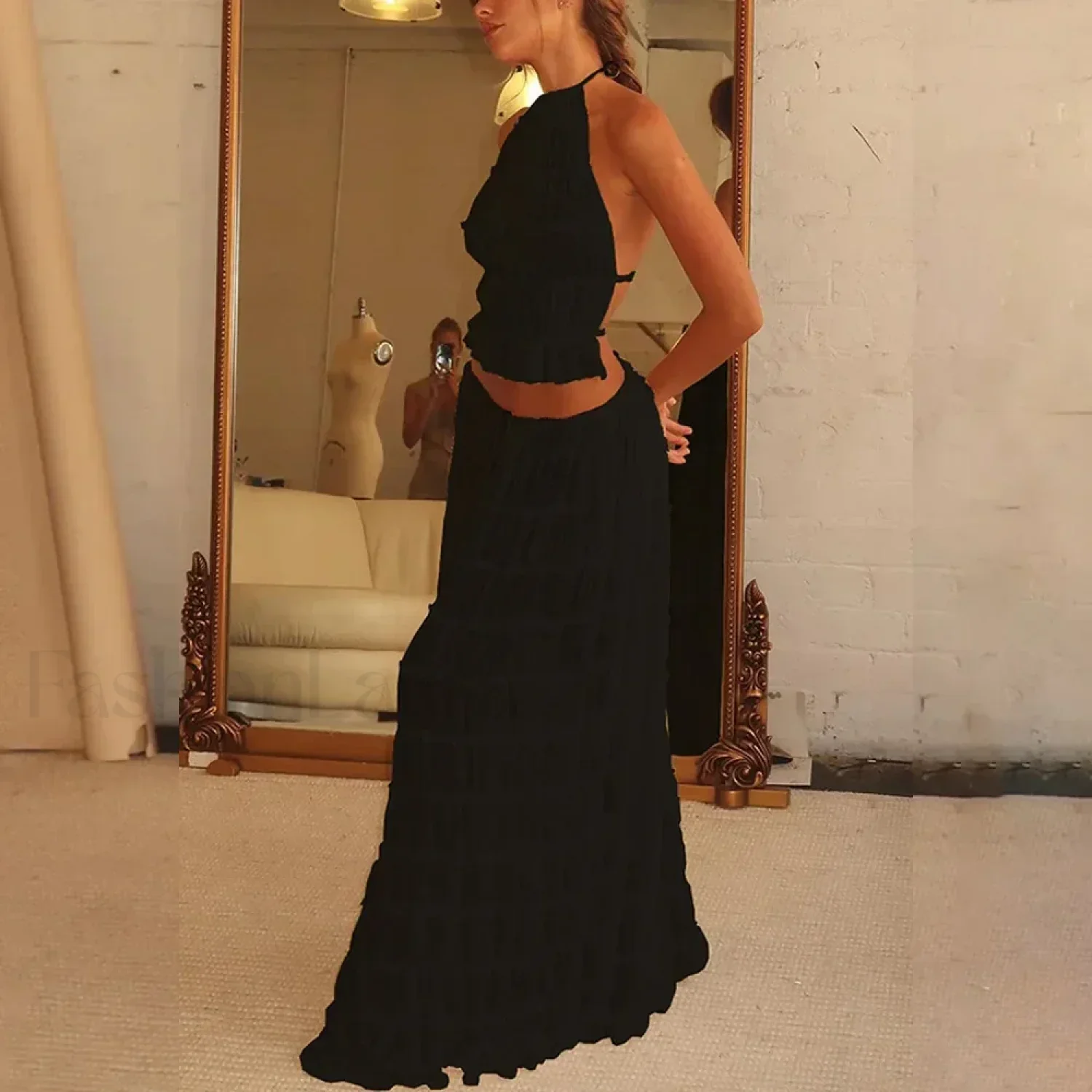 Party Beach Halter Skirt Two Piece Set - Image 7