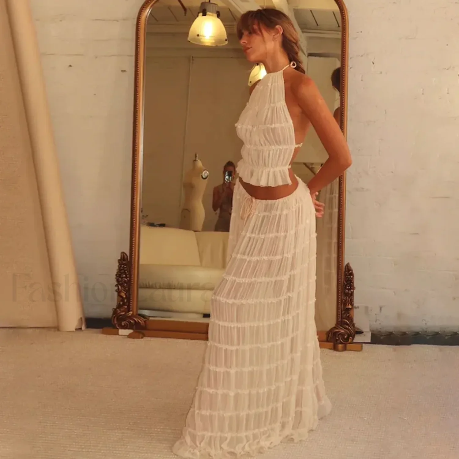 Party Beach Halter Skirt Two Piece Set - Image 8