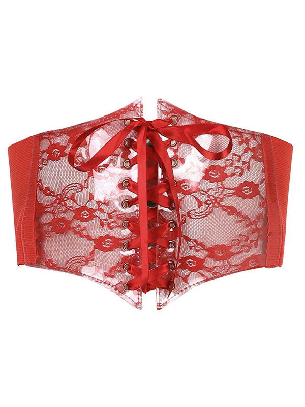 Patchwork Lace Corset Top - Image 12