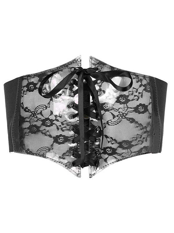 Patchwork Lace Corset Top - Image 16
