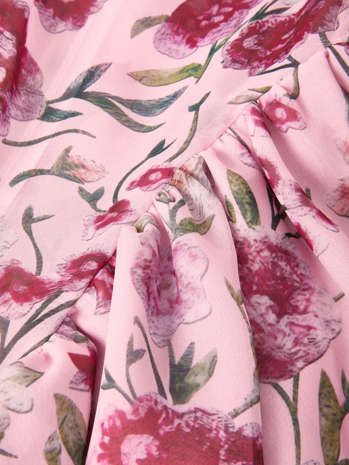 Patchwork Ruffle Bardot Floral Mini Dress - Image 10