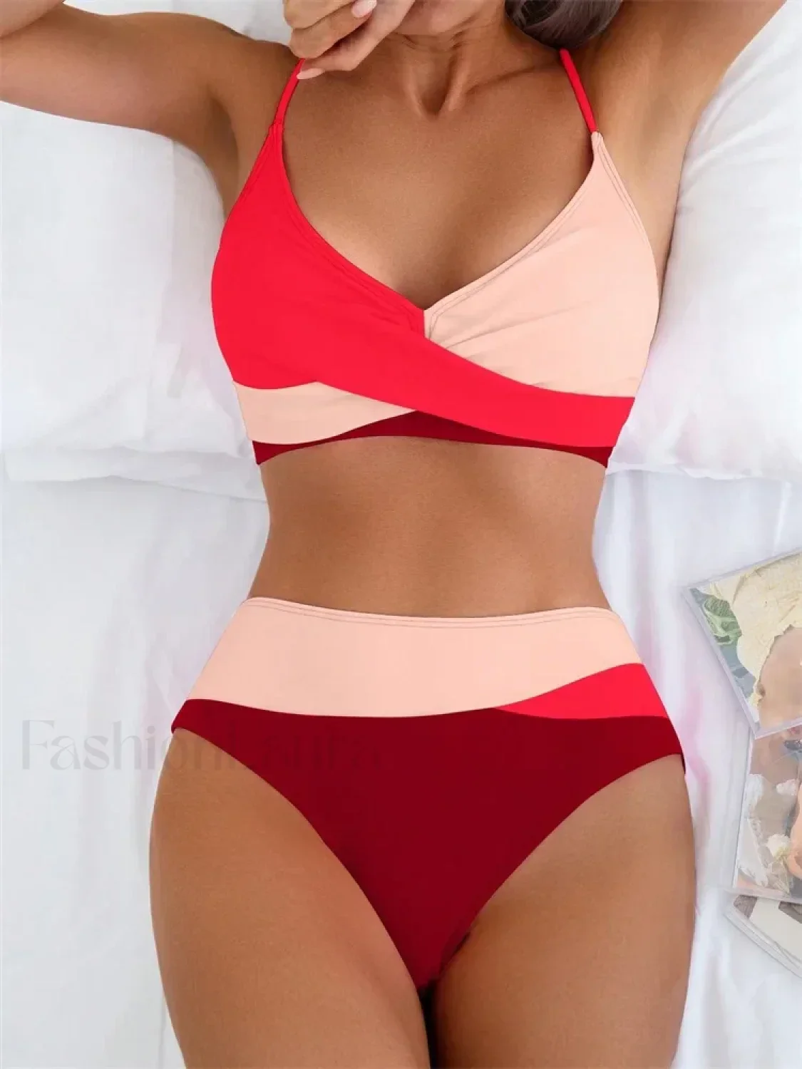 Patchwork String Bikini Set - Image 7