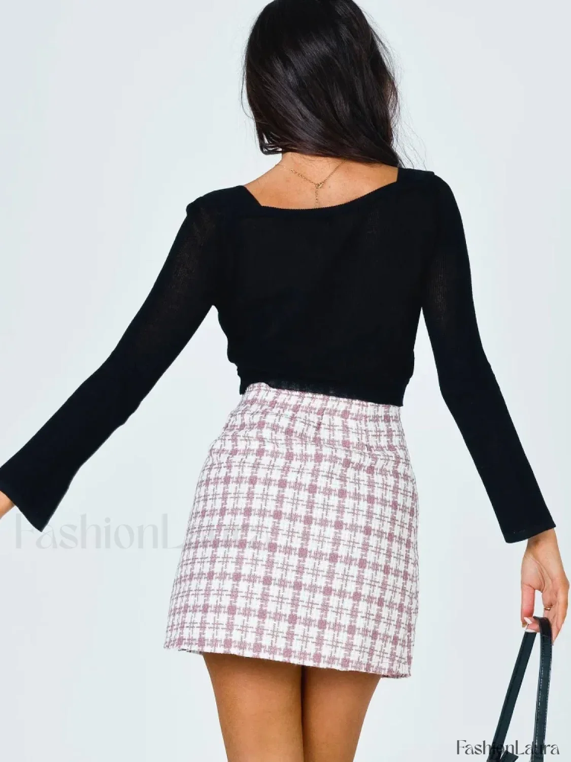 Patchwork Vintage Contrast Street Skirt - Image 14