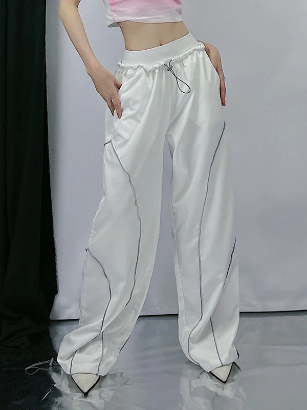 Pintuck Detail Straight Leg Pants - Image 35