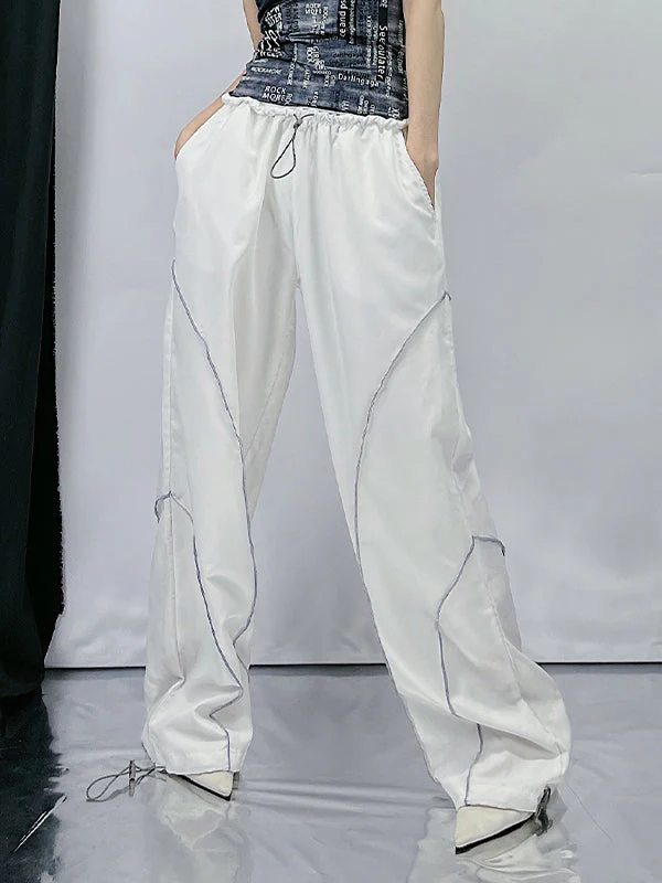 Pintuck Detail Straight Leg Pants - Image 36
