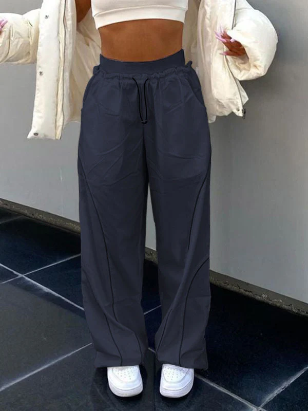 Pintuck Detail Straight Leg Pants - Image 43