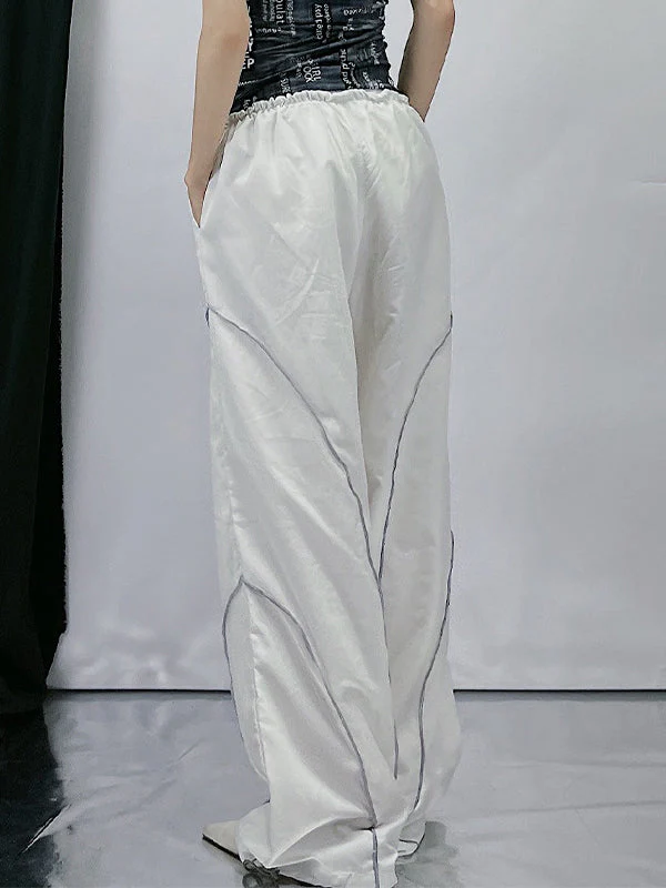 Pintuck Detail Straight Leg Pants - Image 9