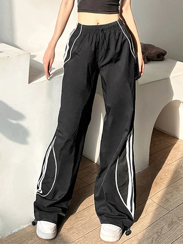 Piping Side Stripe Baggy Sweatpants - Image 3