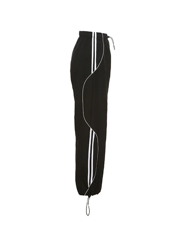 Piping Side Stripe Baggy Sweatpants - Image 9
