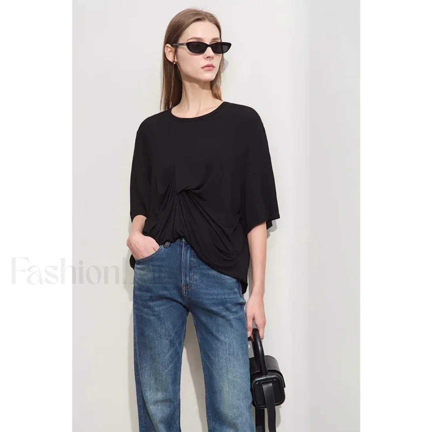 Pleated Mid Length T-Shirt - Image 6