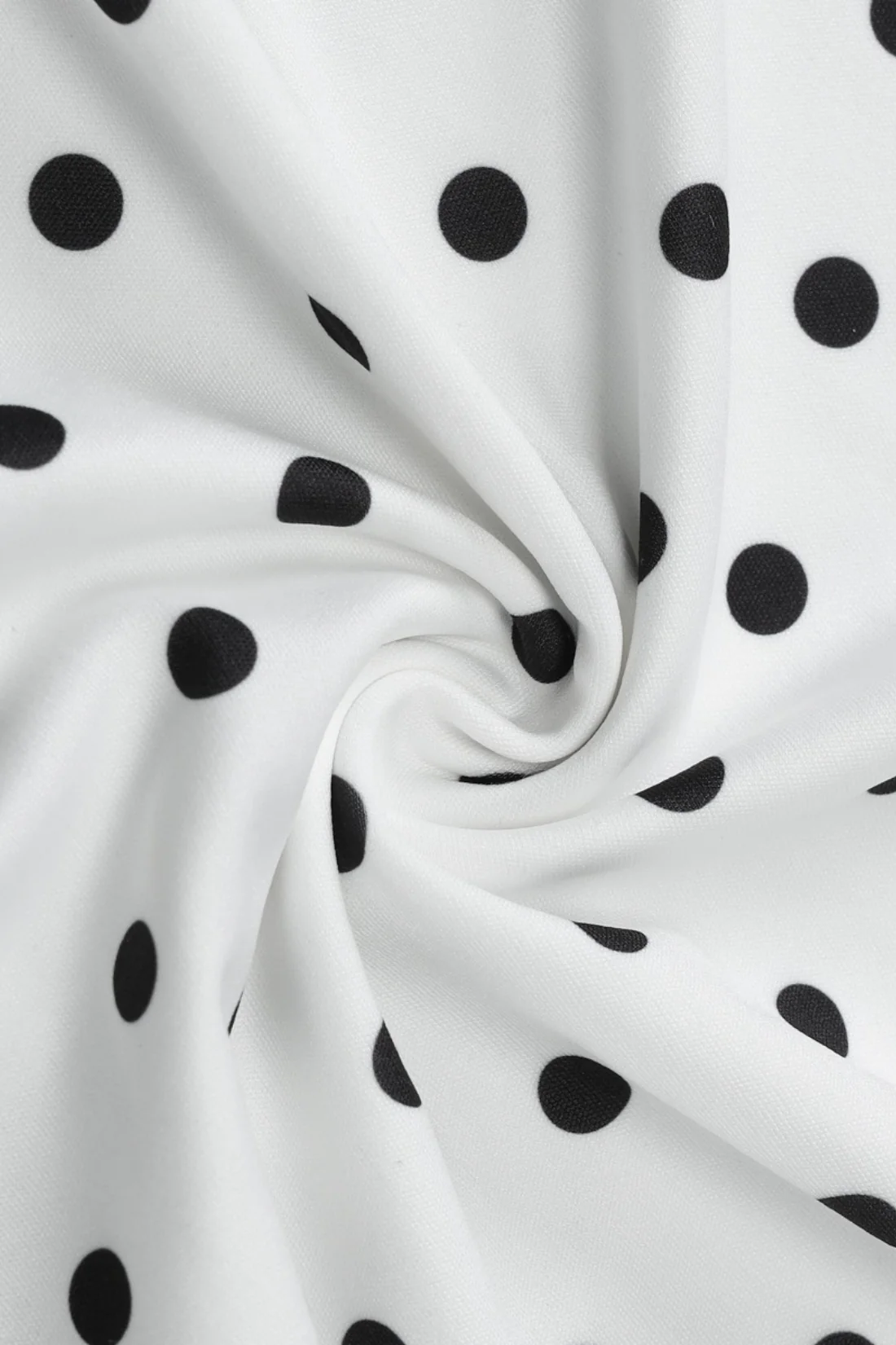 Polka Dot Asymmetrical Slim Fit Mini Dress - Image 11