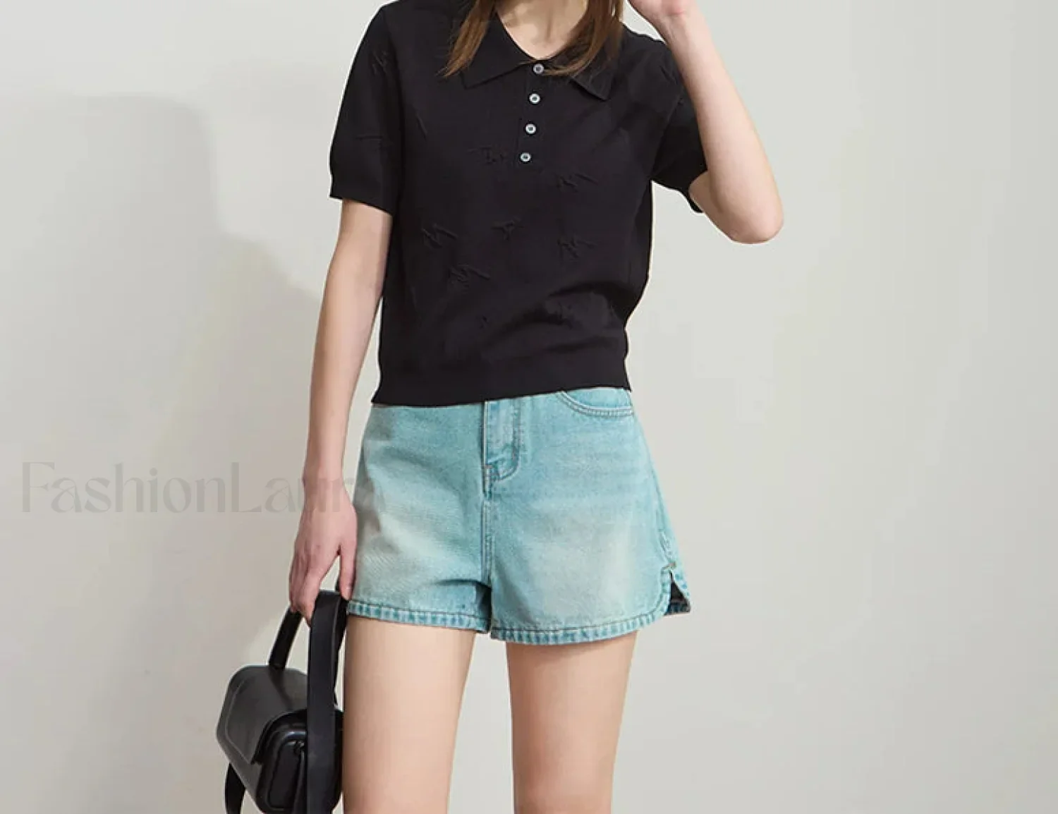 Polo Letter Knitted T-Shirt - Image 3