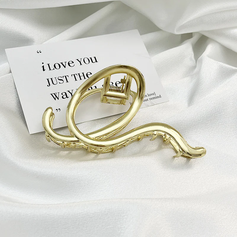 Premium Bow Metallic Large Hair Claw - Image 7