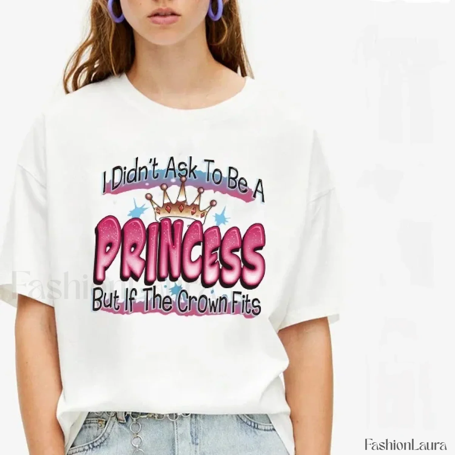 Princess Letter Print Harajuku Aesthetic T-Shirt - Image 10