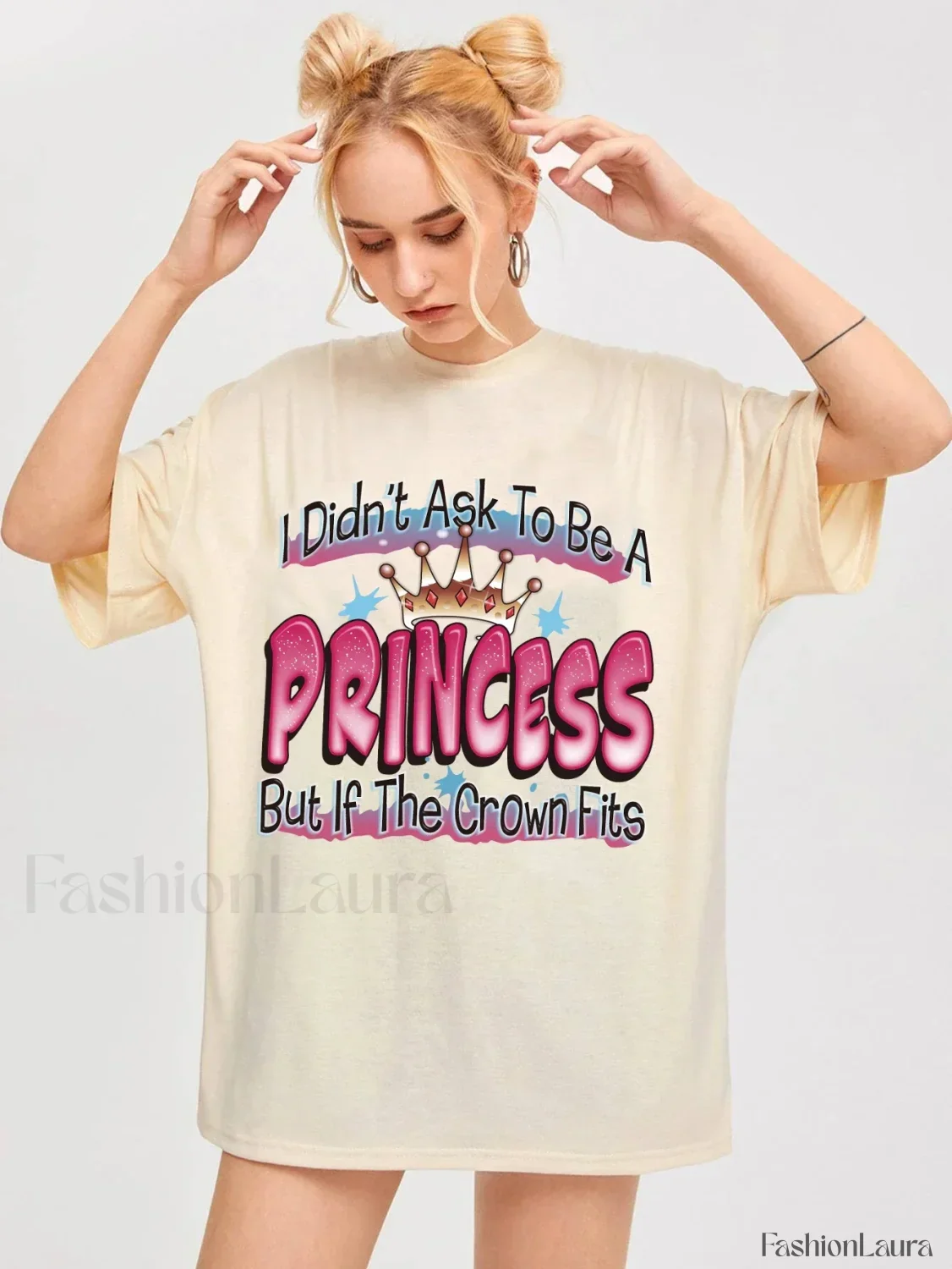 Princess Letter Print Harajuku Aesthetic T-Shirt - Image 12