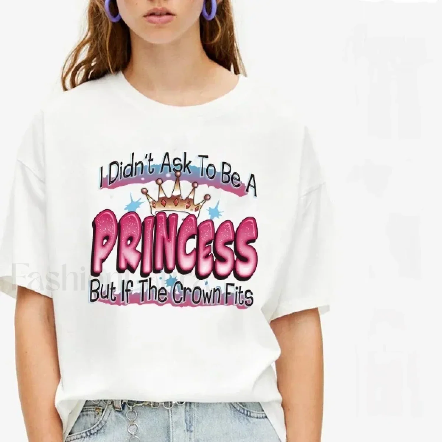 Princess Letter Print Harajuku Aesthetic T-Shirt - Image 6
