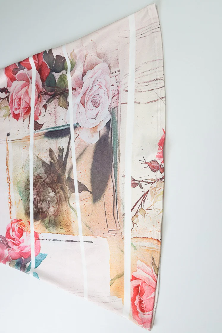 Printed Halter Patchwork Knit Slim Long Floral Dress - Image 9