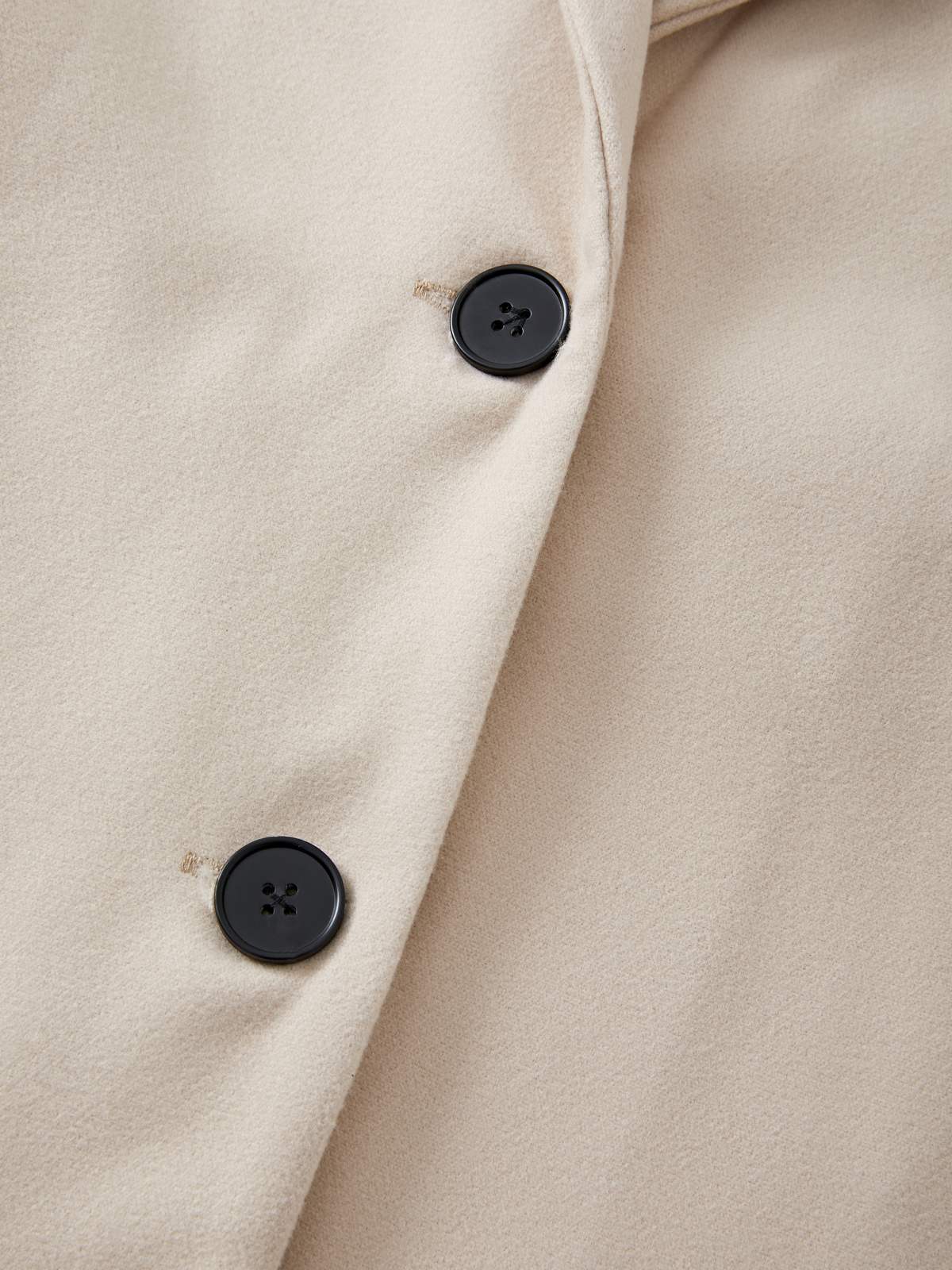 Puff Sleeve Belted Woolen Coat - Image 10