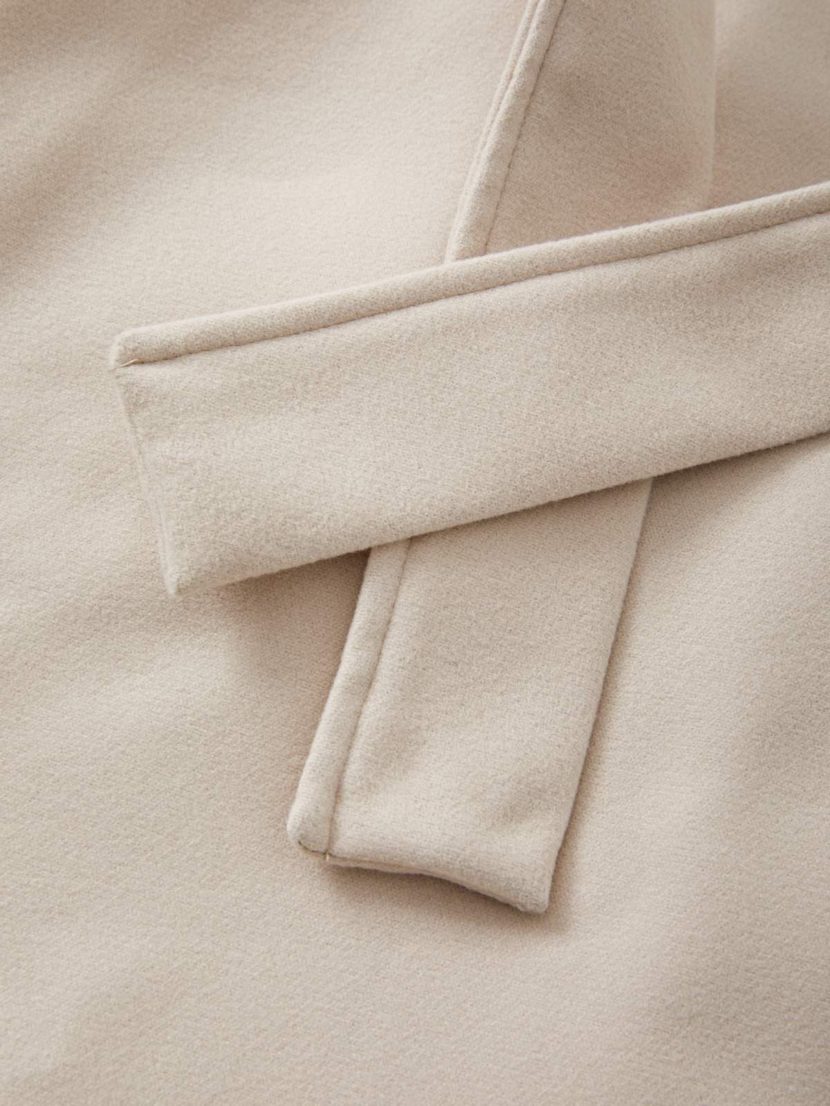 Puff Sleeve Belted Woolen Coat - Image 12