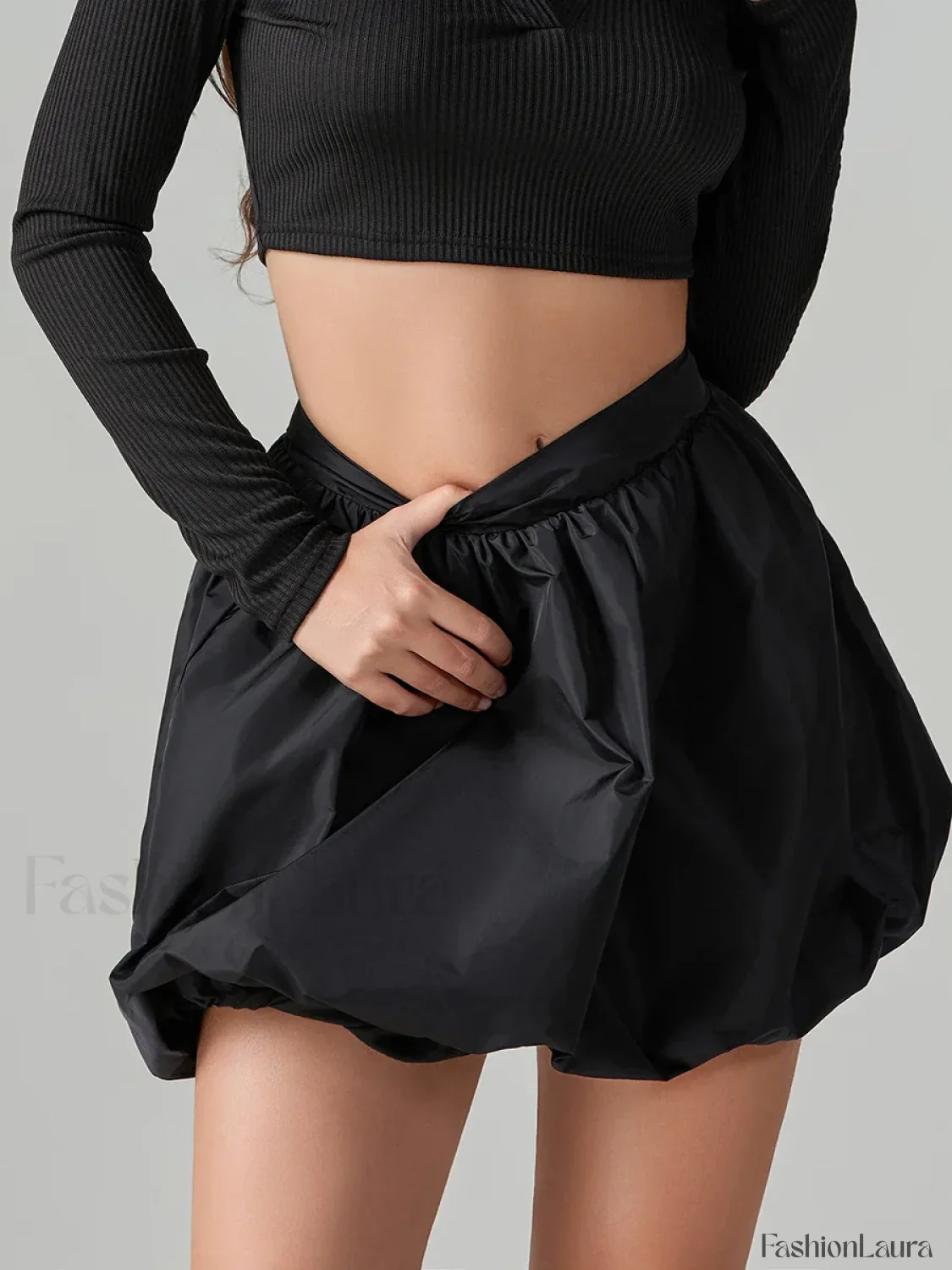 Puffball Pleated High Waist Skirt - Image 14