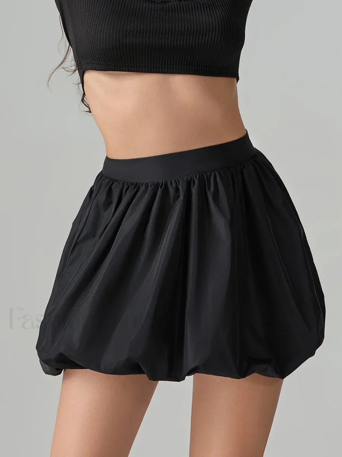 Puffball Pleated High Waist Skirt - Image 4