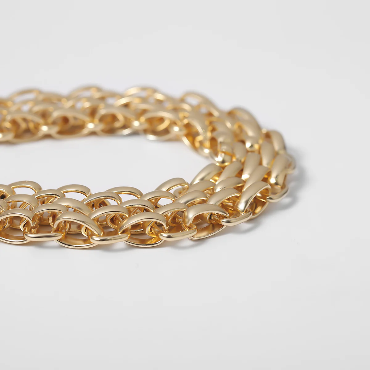 Punk Style Chunky Curb Chain Choker Necklace - Image 2