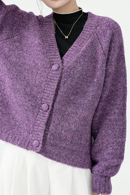Purple Heavy Weight Knit Sweater - Image 6