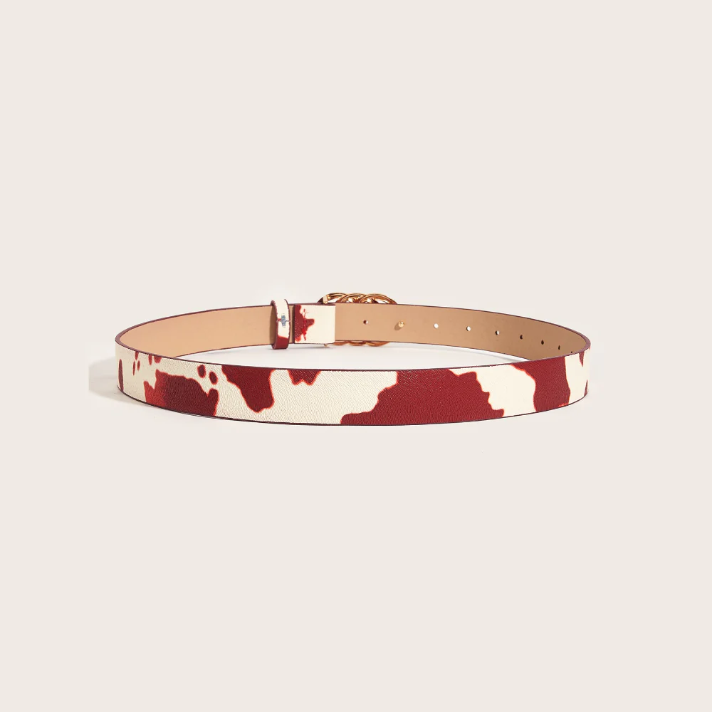Retro Animal Print Statement Waist Belt - Image 9