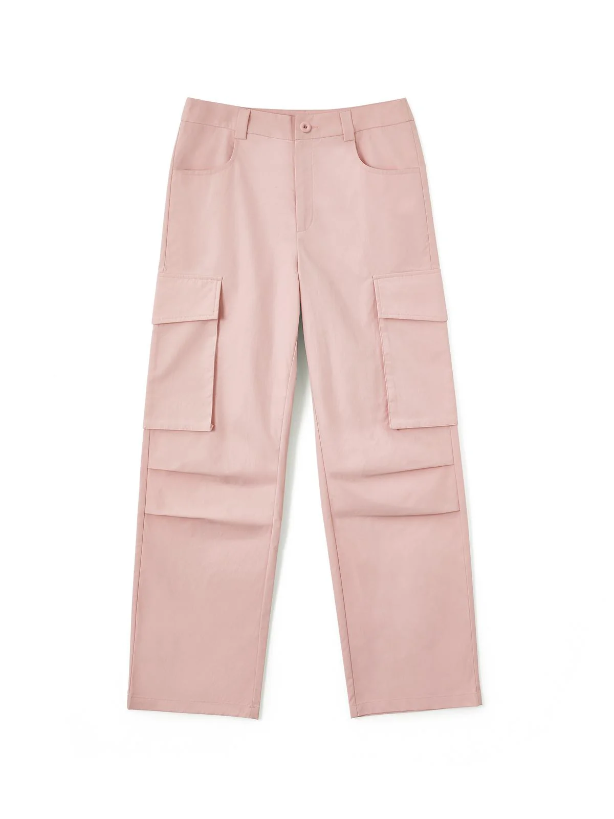 Ruched Pink Straight Leg Cargo Pants - Image 6