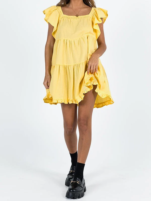 Ruffle Tiered Mini Dress - Image 3