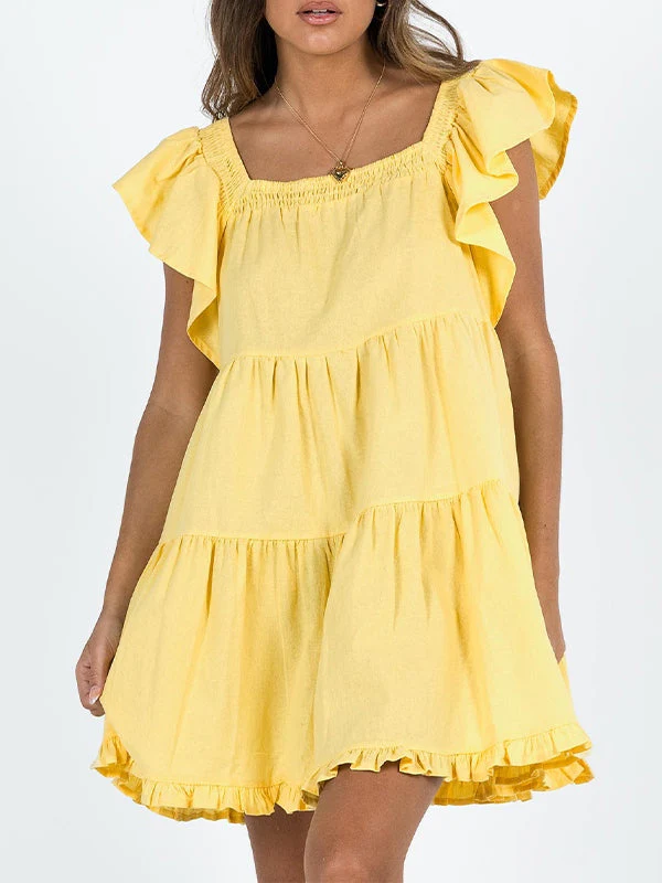 Ruffle Tiered Mini Dress - Image 9