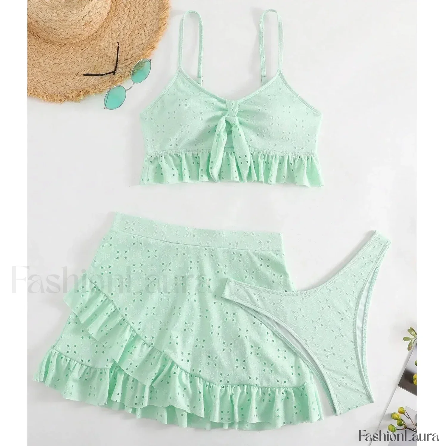 Ruffle Two-Piece Three Piece Set - Image 10