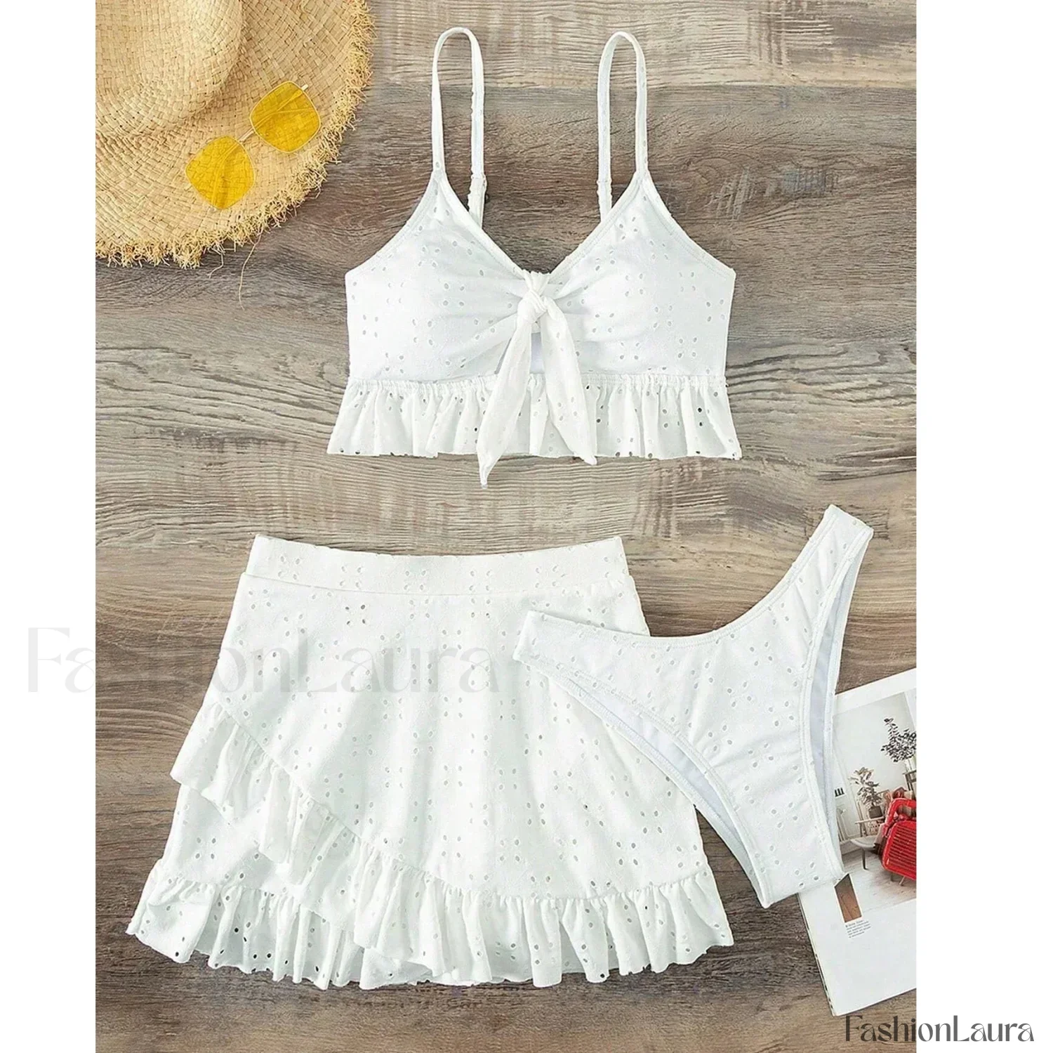 Ruffle Two-Piece Three Piece Set - Image 11