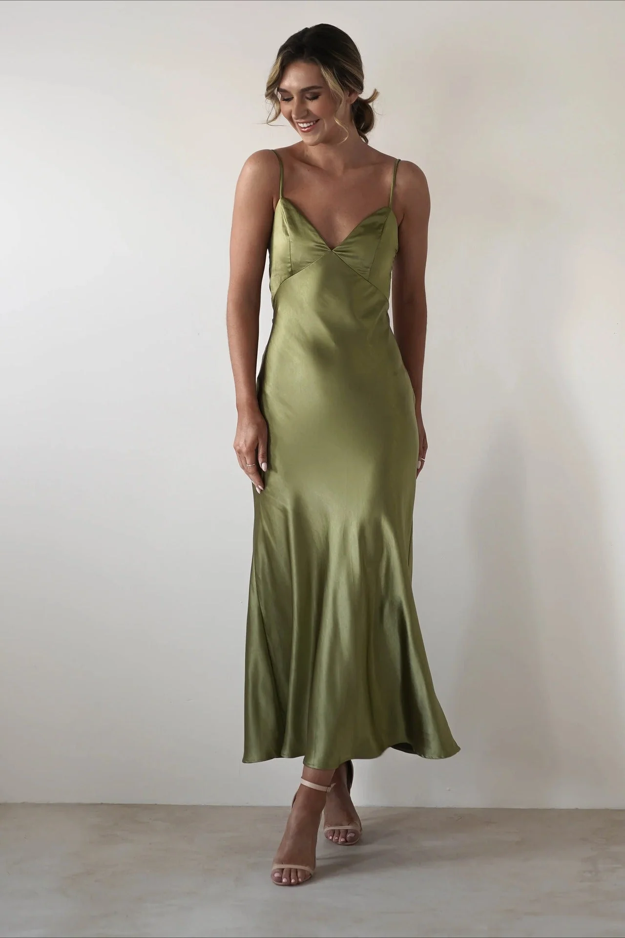 Satin Backless Tie Party Dress - Image 21