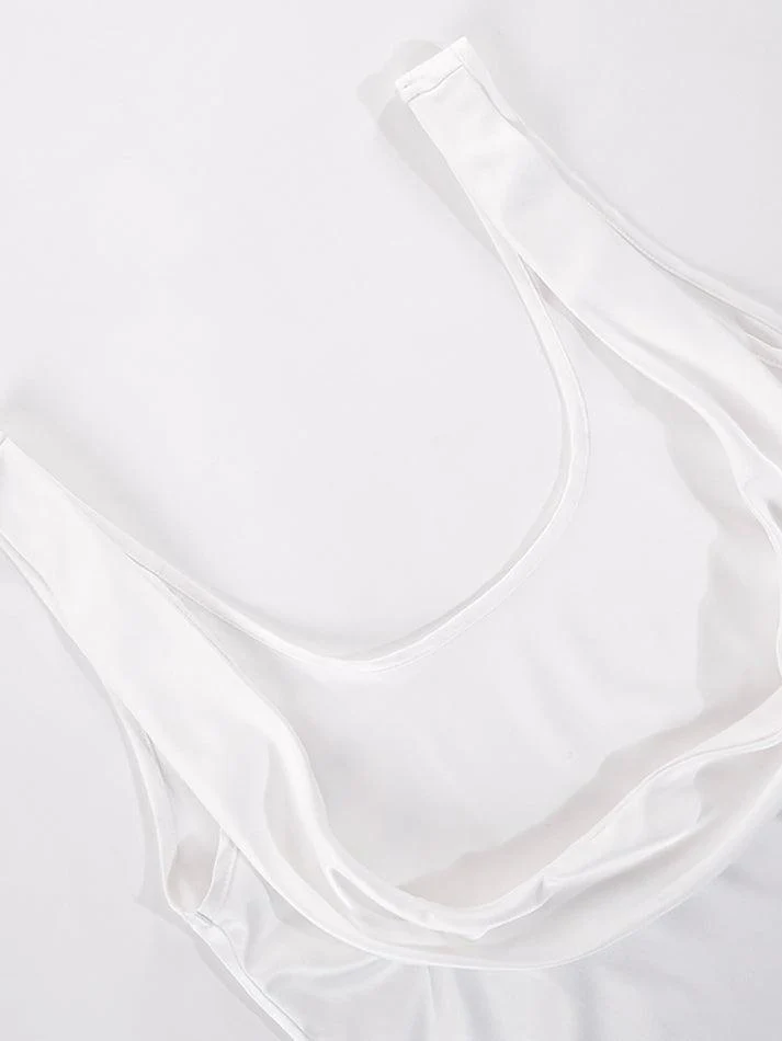 Satin Draped Lace Bralette Top - Image 3