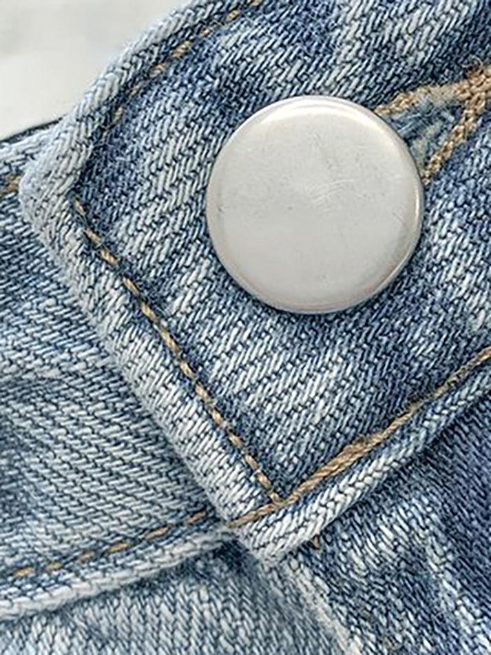 Seam Detail Washed Boyfriend Jeans - Image 6