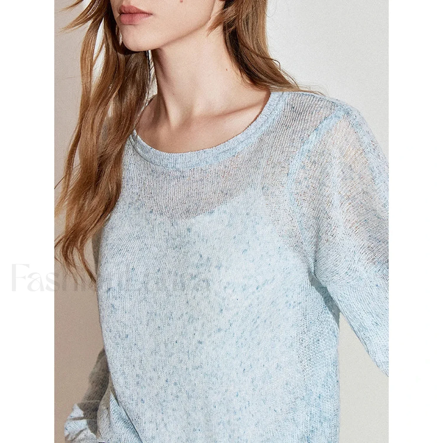 See Through Romantic Round Neck T-Shirt - Image 6