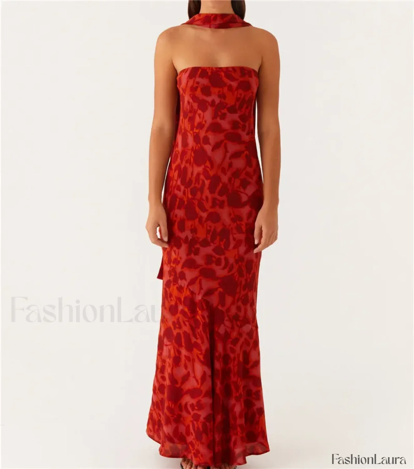 Sexy Backless Mesh Floral Dress - Image 17